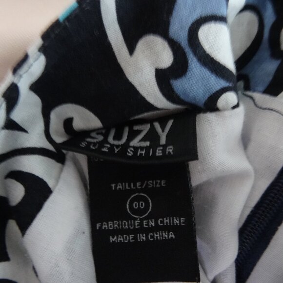 suzy shier midi womens skirt patterned mint condition size 00 - Picture 2 of 7